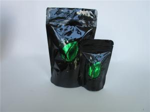 Quality Black Plastic k Bags Medical Cannabis / Tobacco / Herbal / Spice Packing for sale