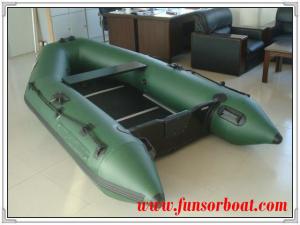 Quality Sport PVC Boat with Plywood Floor, Army green color (Length:2.3m) for sale