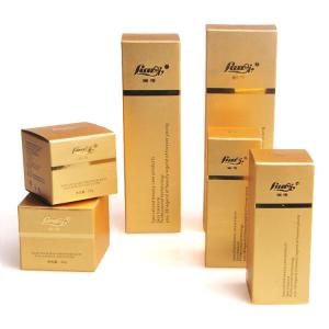 China Rose Gold Custom Cosmetic Packaging Boxes For Nutritive Skin Care Products on sale