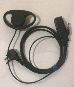 Quality D Earphone Earpiece Headset Mic for Motorola Radio Security 2 Pin Walkie Talkie for sale