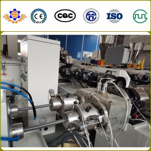 Quality 20 - 63mm PVC Pipe Extrusion Line Double Output Twin Screw Extruder for sale