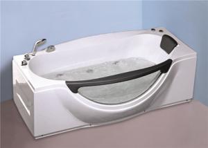 China 1800MM Small Portable Hot Tubs , Single Person Freestanding Whirlpool Tub With Light on sale
