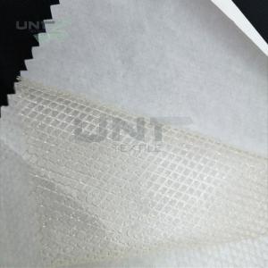 China Two Layers Adhesive Fusible Web Net With Non Woven Release Paper For Bonding Clothing on sale