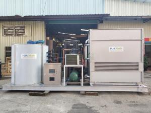 Quality 20 Ton Flake Ice Machine Evaporative Fresh Water 56kw For Ice Plant for sale
