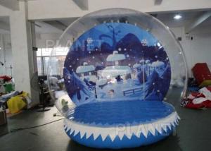 China 0.6mm PVC Tarpaulin Inflatable Christmas Snow Globes 3m Hot Air Welding on sale