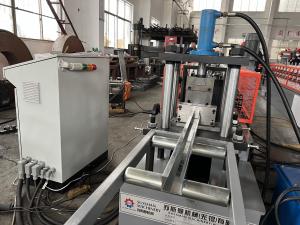 China Galvanized Steel Door Rail Roll Forming Machine 1.3 - 1.5mm 40 * 50mm C Profile on sale