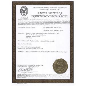 Anhui Lu Zheng Tong New Material Technology Co., Ltd. Certifications