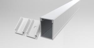 China Silver LED Mounting Channel 20*30mm Aluminium Extrusion Profiles For Furniture on sale