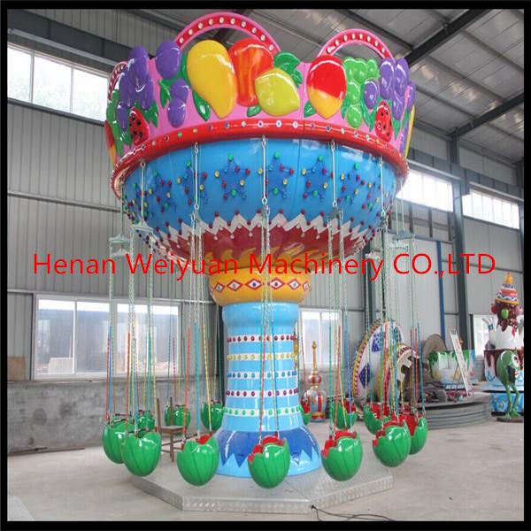Buy ISO 9001 and CE approved fun amusement park fruit flying watermelon chair rides at wholesale prices