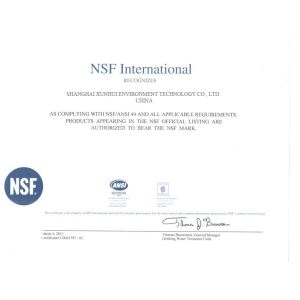 Shanghai Xunhui Environment Technology Co., Ltd. Certifications