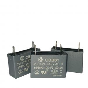 Quality 2.0mfd Air Handler Motor Capacitor CBB61 450V B-Class Blue RoHS For Home And Industrial for sale