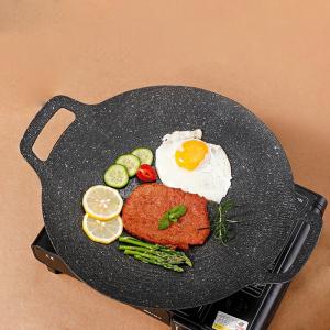 Quality Non Stick Cast Iron Camping Round Frying Pan Pre Seaoned For Outdoor And Kitchen for sale