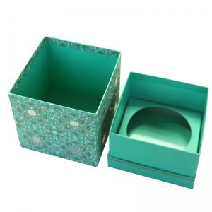 Quality Luxury Customized Handmade Gift Paper Box Packaging , Blue Foldable Paper Jewel Case ​  ​​ for sale