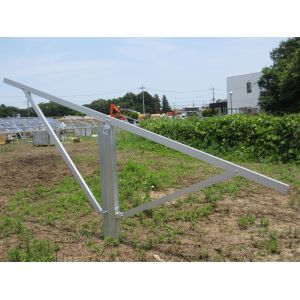 Large Scale Economical Solar Ground Mount System Pile Driven Solar Racking Rails