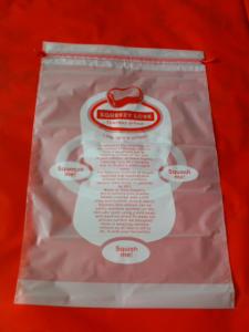 Quality Garment / Pillow Packaging Poly Bags ,  Clear plastic drawstring bags for sale