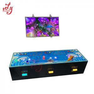 China Wood Cabinet Fish Table Wall Mounted Fishing Games Machines 55 or 72 Inch TV Hang on The Wall Model Fish Game Machines on sale