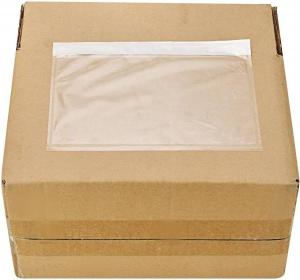 Quality Product 7.5 X 5.5 Clear Adhesive Top Loading Packing List / Shipping Label Envelopes (200 Pack) for sale
