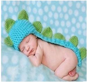 Quality Baby Photography Prop Crochet Cap Beanies Baby Hat Girl Boy Beanies Dinosaur Hats for sale