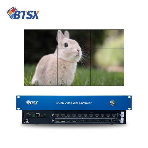 Buy 8x9 Seamless Video Wall Controller with 3.5mm Audio Extraction and 9-Channels Output Multi-Screen Processor at wholesale prices