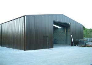 China Custom Design Sandwich Panel Steel Frame Storage Buildings For Farm Wind Resistant on sale