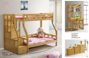 Quality Modern beech Wooden Bunk bed,double bunk bed,double decker bed home furniture for sale