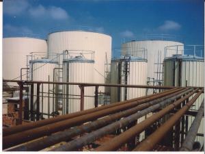 China Carbon Steel Asphalt Storage Tank Farm With Tank In Tank Heating System on sale
