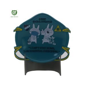Double Side new design masks Challenge Coins with international enamel color