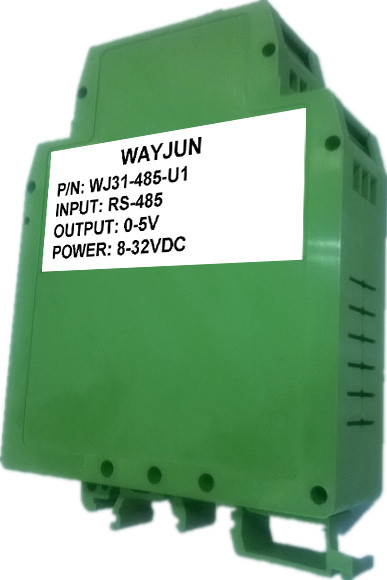 WAYJUN 12bits RS485 to 4-20mA RS232 to 0-5V green D/A Converters analog I/O