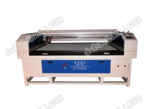 China High Efficiency Ccd Camera Laser Cutting Machine For Printed Fabric Logo Woven Label on sale