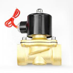 Quality AC DC 12V 24V 110V 220V Brass Solenoid Water Valve With Pure Copper Enameled Wire Coil for sale