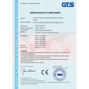 Guangzhou Funcastle Amusement Equipment Co., Ltd Certifications