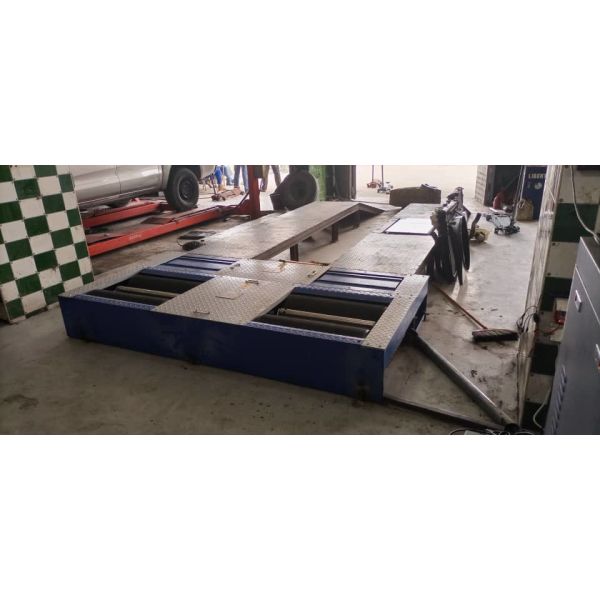 CTGT-3-4 Roller 4-in-1 vehicle test line Roller brake tester with axle load Single plate sideslip tester Suspension test