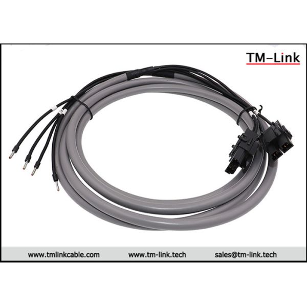 Molex SD-42816-0212 to European terminals customized cable assembly
