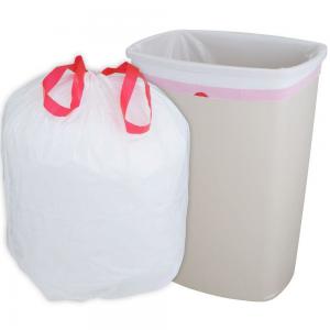Quality 13 MIC HDPE Plasic Star Seal Bags With Tie Handle for sale