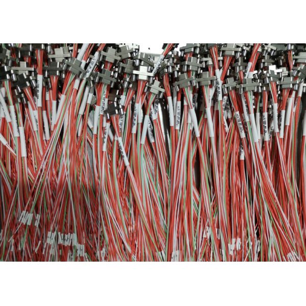 Color Coded Crimp 9 Pin Contact Micro-D Rectangular J30J Series with 200mm Wire Length