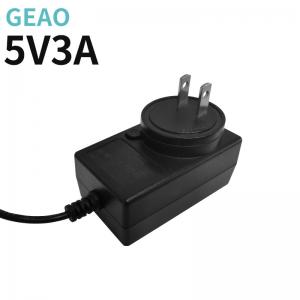 Quality 5V 3A Universal Ac To Dc Power Adapter IP20 18W Detachable Plug Power Adapter for sale