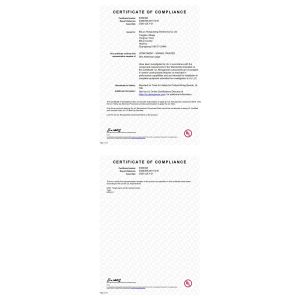 HongRuiXing (Hubei) Electronics Co.,Ltd. Certifications