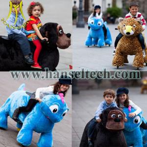 China Hansel safari cool kiddie rides amusement ride walking animal rides manufacturer on sale