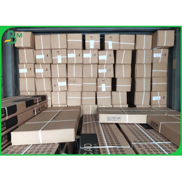 Large Format Uncoated 28LB White CAD Plotter Paper 54'' x 300ft Roll