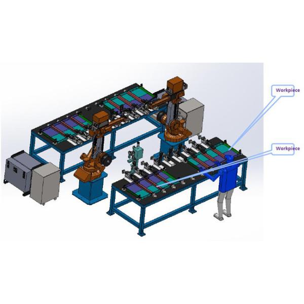Aluminum Template Welding Robot , Robotic Arm Welding Machine Low Friction
