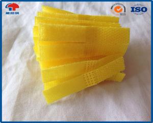 Quality Ultrasonic Welding Processing Nylon belt buckle hook and loop In Yellow Colour for sale