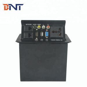 Multimedia data power socket for table hidden design tabletop pop up socket