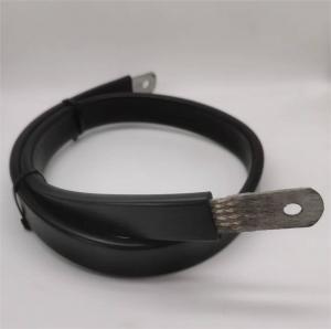 China Tin Plated Copper Braided Flexible Jumpers With Electrical Insulation Protection on sale