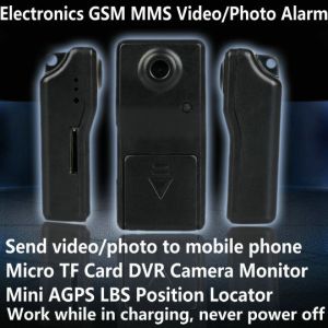 Quality Electronic GSM MMS Alarm Micro TF DVR Camera Locator W/ Send Video Photo to Mobile Phone for sale