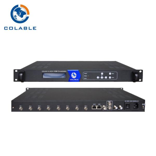 Buy 8 Port To 4 RF CVBS To DVB-C Encoder Modulator , Digital TV Video Encoder Modulator at wholesale prices
