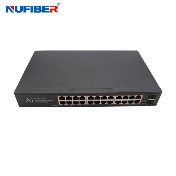 Buy NF-PSE5224-SFP-1U 1U Rack Type 24 Port Gigabit PoE Switch for Hikvision IP Camera with Power Priority Mechanism and 8.8Gbps Switch Capability at wholesale prices