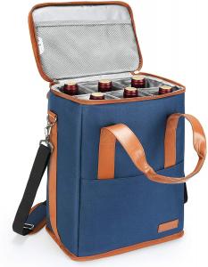 Quality Xl Insulated Cooler Bag Pouch For Groceries Wine 6 Bottles 8.6X7.1X12.5 for sale
