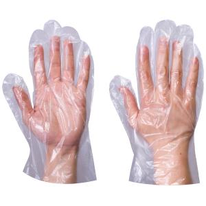 Quality Plastic Polythene HDPE PE Clear Disposable Gloves For Hospital And Household for sale