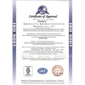 XIAMEN YINTAI MACHINERY CO., LTD. Certifications