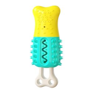 Quality New Design Product Summer Cooling Popsicle-shaped Dog Toothbrush Cooling Molar Stick Dog Pet Chew Toy for sale